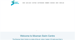 Desktop Screenshot of mosmanswimcentre.com.au