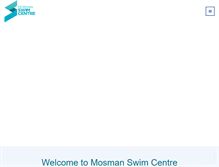 Tablet Screenshot of mosmanswimcentre.com.au